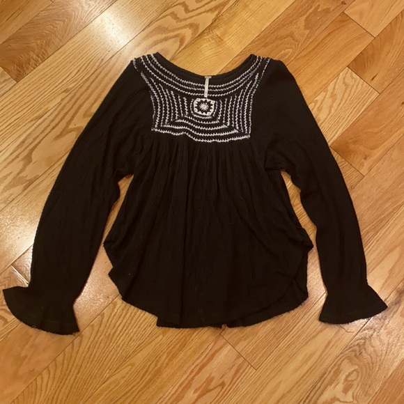 Free People crocheted peasant blouse - Picture 1 of 7